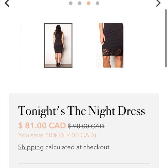 Black Martini Tight Midi Dress - Picture 6 of 10